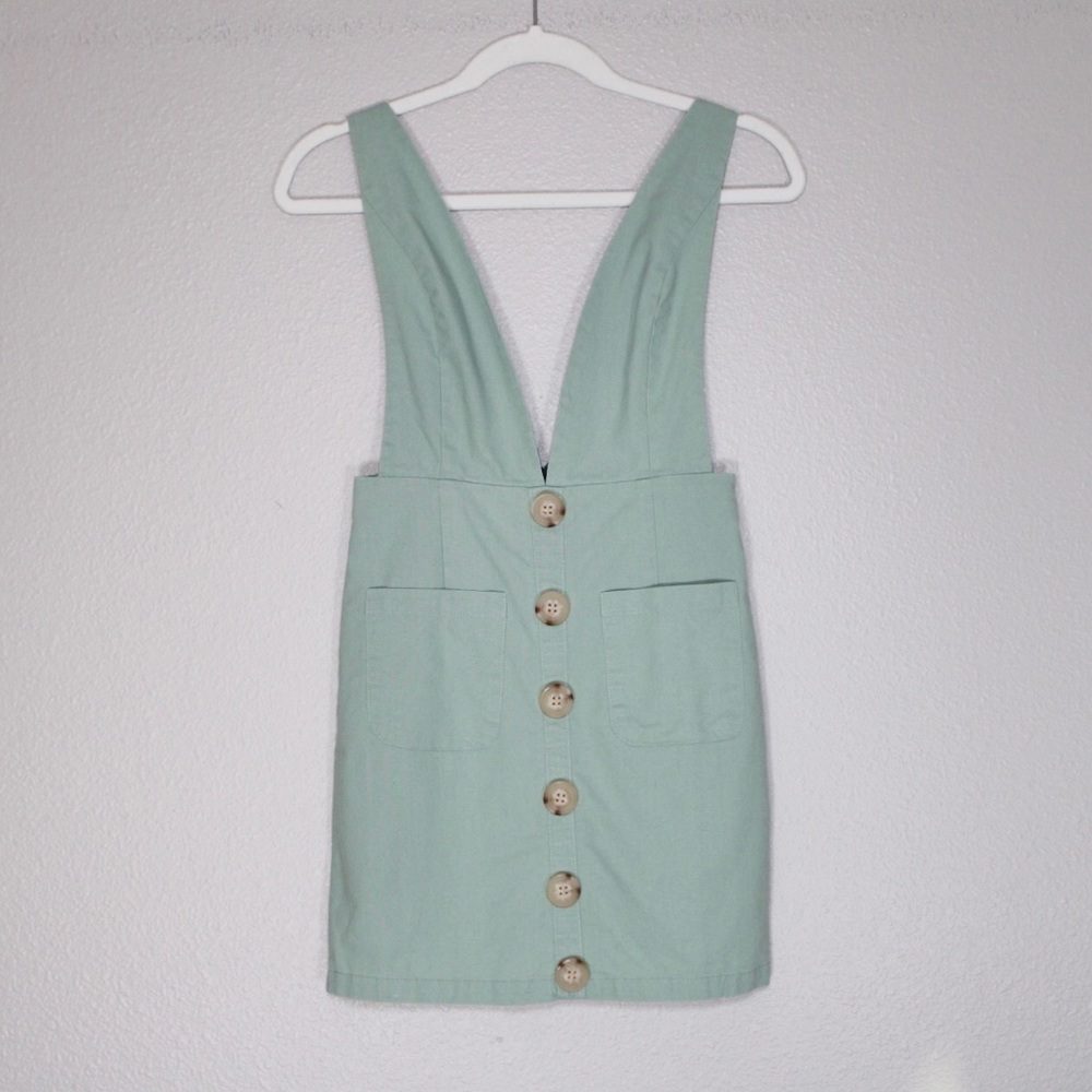 Mahina Mint Green Mini Dress